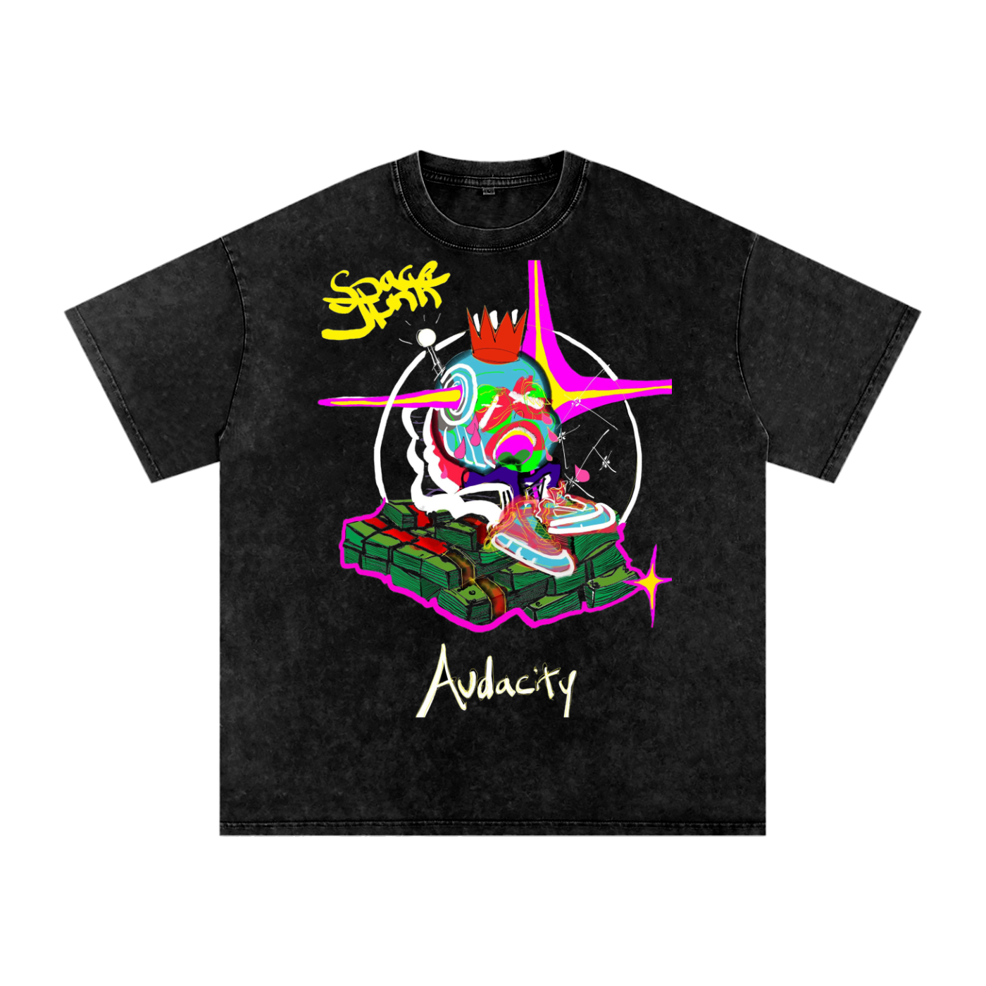 Acid Wash Oversize T-Shirt - 250 GSM